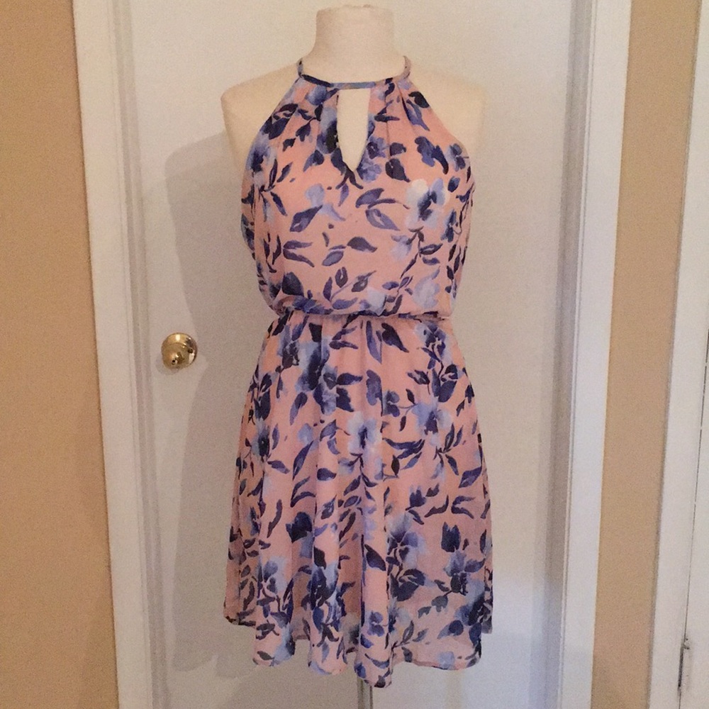 Pink/blue dress